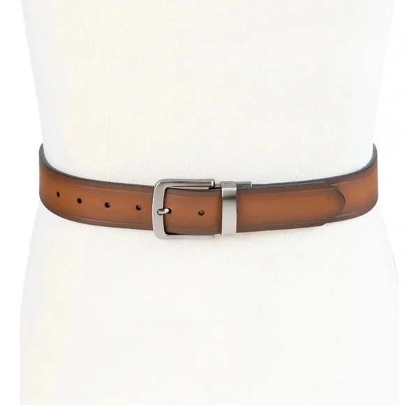 Dickies Men's Two-In-One Reversible Tan to Black Casual Belt - Picture 6 of 7